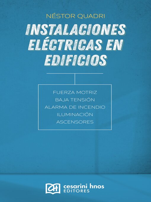 Title details for Instalaciones eléctricas en edificios by Néstor Pedro Quadri - Wait list